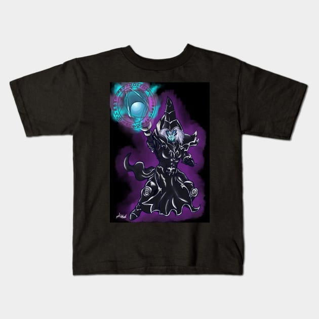 Dark Wizard Kids T-Shirt by KloudKat